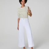 Spanx Pull-On Crop Wide Leg Jeans