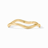 Julie Vos Wave Bangle Gold Small