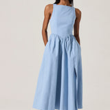 ASTR The Label Bow Back Apron Dress