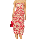 ASTR Asym Tiered Ruffle Dress