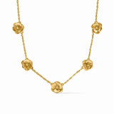 Julie Vos Bloom Delicate Station Necklace Gold