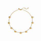 Julie Vos Bloom Delicate Station Necklace Gold
