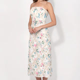 Adelyn Rae Manon Crochet Strapless Midi