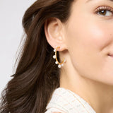 Julie Vos Hydra Stone Hoop Gold Small