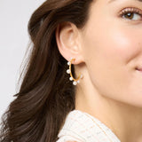 Julie Vos Hydra Stone Hoop Gold Large