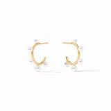 Julie Vos Hydra Stone Hoop Gold Small