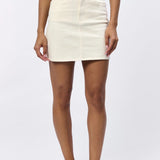 Dear John Quinn Jean Skirt Ivory