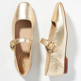 Sam Edelman Michaela Gold Leaf Flat