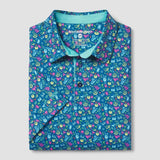 Southern Shirt Sunset Sips Printed Polo